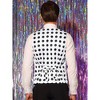 Lars Amadeus Men's Slim Fit V Neck Formal Polka Dots Suit Waistcoat - 3 of 4
