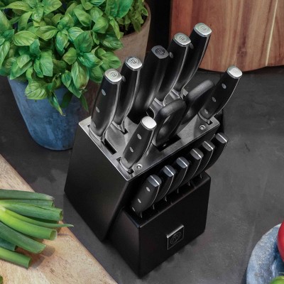 MasterChef 15pc High Carbon Stainless Steel Knife Set with Black Block