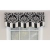 RLF Home Ozbourne Glory 3" Rod Pocket Layered Window Valance, 50" x 16" - 2 of 4