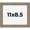 PosterPalooza | 11x8.5 Wide Barnwood Picture Frame, UV Acrylic, 6 Finishes - Grey, Brown, White, and Black - 2 of 4