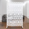 Grungis Matrix Metal Decorative Patio Screens,Freestanding Privacy Fence Panels in Flower Shape Pattern for Deck Balcony Patio,76" H×48" W - 4 of 4