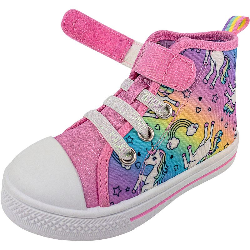 Rainbow Daze Toddler Shoes,HI Top Sneaker Slip On, 4 of 9