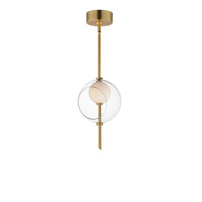 ET2 Lighting Martini 1 - Light Pendant in  Natural Aged Brass