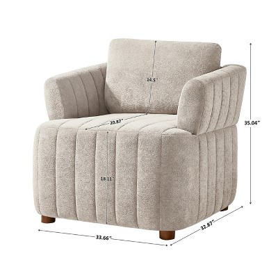 VANOMi Tufted Upholstered Accent Chair