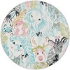 Unique Loom Whimsy Kids Peekaboo Animals Indoor Woven Area Rug - 2 of 4