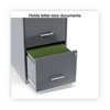 Alera Soho Vertical File Cabinet, 2 Drawers: File/File, Letter, Charcoal, 14" x 18" x 24.1" - 2 of 4
