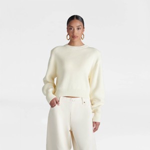 KBB by KAHLANA Women's Long Sleeve 'The Shoulder Pad Sweater' - 1 of 3