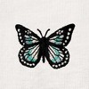 Dalix Butterfly Embroidered Cotton Relaxed Fit Short Sleeve Crewneck Tee Shirt Women - 4 of 4