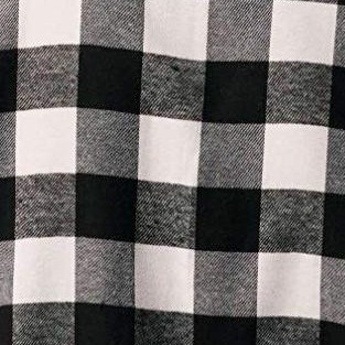 black / white - buffalo plaid
