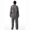 #followme Mens Plaid Button Front Flannel Pajamas Set / Winter Pajamas - 3 of 3