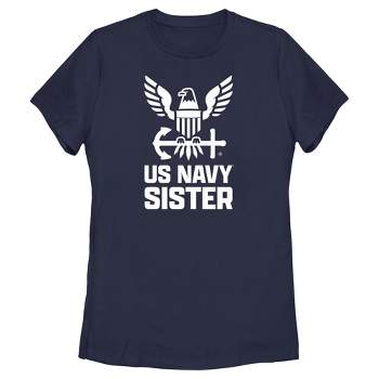 Women's United States Navy Official Eagle Logo Sister T-Shirt