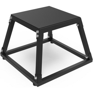 Plyometric Jump Box Set–12/18/24/30Inch Steel Plyo Boxes for Home Gym,Anti-Slip Fitness Platform for Box Jumps,Step-Ups & Explosive Strength Training - 1 of 4