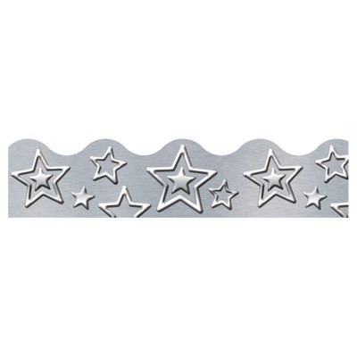 Trend I ? Metal Silver Stars Terrific Trimmers, 39' (Pack of 6)
