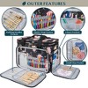 PAVILIA Knitting Bag Yarn Storage Tote, Large Crochet Organizer Holder for Crocheting Knitter Project Accessories Supplies Set Gifts - 3 of 4