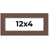 PosterPalooza | 12x4 Wide Barnwood Picture Frame, UV Acrylic, 6 Finishes - Grey, Brown, White, and Black - 2 of 4