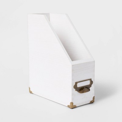 White Interlocking Flap File Storage Boxes 24x15x10 - Durable