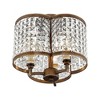 Livex Lighting Grammercy 3 - Light Semi-Flush Mount in  Hand Painted Palacial Bronze - 3 of 4