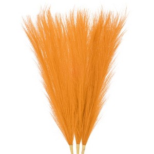 Unique Bargains Dried Plants Artificial Durable Small Fluffy Pampas Grass 7 Branches for Home, Office, Party 17.7 Inch - 1 of 4