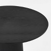 5-Piece Round Dining Table Set, 46'' Pedestal Table with 4 Rattan Cane Back Dining Chairs, Modern Farmhouse & Boho Kitchen Set-Maison Boucle - 4 of 4