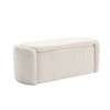 Sapphtopaz Upholstered Storage Ottoman Bench, Entryway Benches with Foot Pads, Multi-Functional Entryway Bench for Bedroom or Living Room - 4 of 4
