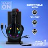 Xtreme Gaming PC Headphones LED Lights, Wired Headset, Color Flow RGB Multicolored Effects - 4 of 4
