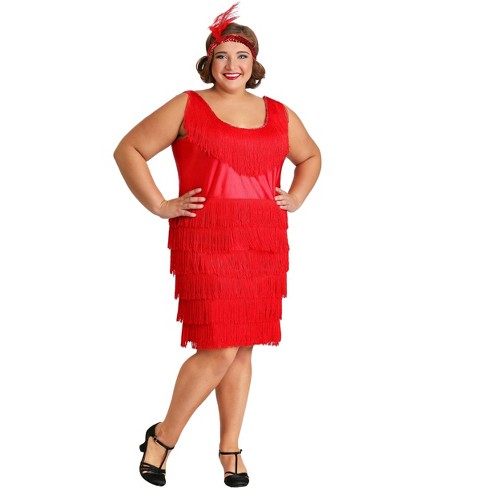 SALE! Plus Size Roaring 20's Black & Blue Flapper Halloween