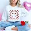 Simply Sage Market Women's Graphic Sweatshirt Smiley Face Hearts - 2 of 4