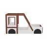 Kumasinova Car-Shaped Twin/Full Size Bed Frame,Wood Twin/Full Bed Frame with Headboard,Bed Frame Twin/Full for Kids,Boys&Girls - 3 of 4
