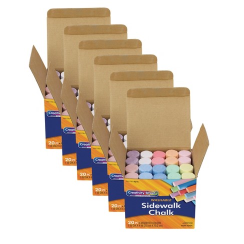 School Smart Chalk Pastels, Assorted Colors