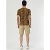 Lars Amadeus Men's Round Neck Animal Pattern Short Sleeves T Shirt - 3 of 4
