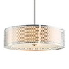 CWI Lighting Mikayla 5 Light Drum Shade Chandelier With Satin Nickel Finish - 2 of 4