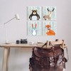 Stupell Industries Woodland Animals in Glasses Wall Plaque Art (Set of 4) - 2 of 4