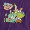Rocko'S Modern Life Spunky, Ed, Bev And Heffer Adult T-Shirt Purple - 2 of 4
