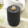 NicBex Modern 30" Round Coffee Table with Barrel Style for Living Room and Bedroom - 3 of 4