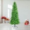 PexFix 7FT Christmas Tree Classic Pencil Slender Artificial Xmas Tree with 1028 Branch Tips Ornaments for Xmas Holiday Halloween Home Party Decor - 4 of 4