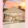 Outdoor Tent Event Shelter with Carry Bags & Removable Sidewalls, Outdoor Canopy Galvanized Steel Carport, for Event Birthday Party - 3 of 4