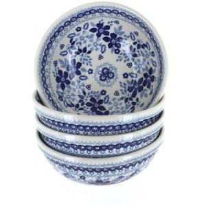 Blue Rose Polish Pottery M089 Manufaktura Dessert Bowl Set - 1 of 2