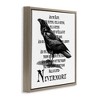 Stupell Industries Creepy Halloween Black Crow Raven, 25" x 25" - 3 of 4