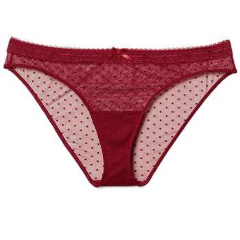 Thinx for All™ Women's Bikini Period Underwear, Super Absorbency, Rhubarb  Red