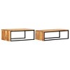 vidaXL Coffee Table Set of 2 Brown - 3 of 4