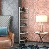 Decorotika,Remo Corner Bookshelf - Ephesus White - 4 of 4