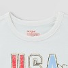 Kids' Adaptive Short Sleeve 4th of July 'USA' Graphic T-Shirt - Cat & Jack™ Cream - 3 of 3
