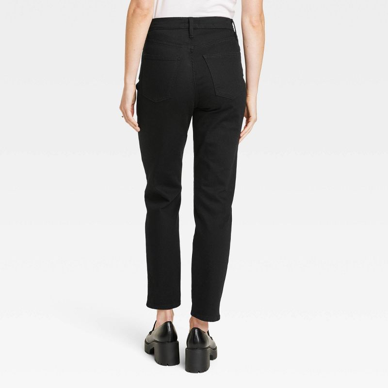 Women's High-Rise 90's Slim Straight Jeans - Universal Thread™ Black, 3 of 8