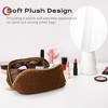Byootique Plush Makeup Bag Open Flat Travel Toiletry Accessories Case Organizer - 2 of 4