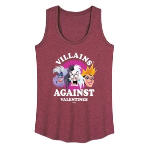 Women's - Disney Villains - De Vil, Ursula, Queen Grimhilde Graphic Racerback Tank - 1 of 4