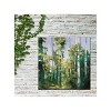 Cottage Garden West of The Wind Creek Birches Green, Yellow, White 24 x 24 Inch Waterproof Gallery Wrapped Canvas, Outdoor Garden, Yard, Patio All - 2 of 2