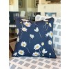 RightSide Designs Navy Daisy Indoor/Outdoor Throw Pillow - 3 of 4