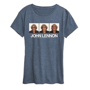 Women's - John Lennon - Glasses Portrait Short Sleeve Graphic T-Shirt - 1 of 4
