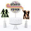 Big Dot of Happiness 70's Disco - 1970s Disco Fever Party Centerpiece Sticks - Table Toppers - Set of 15 - 3 of 4