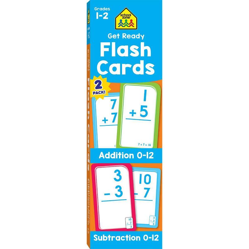 School Zone Get Ready Addition &#38; Subtraction 2pc Flash Cards, 1 of 7